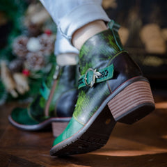 British Racing Leather Ankle Boot