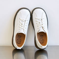 Platform Oxfords Shoes Lace Up Flats Leather Shoes