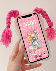 Beach Girl with Braids Phone Case