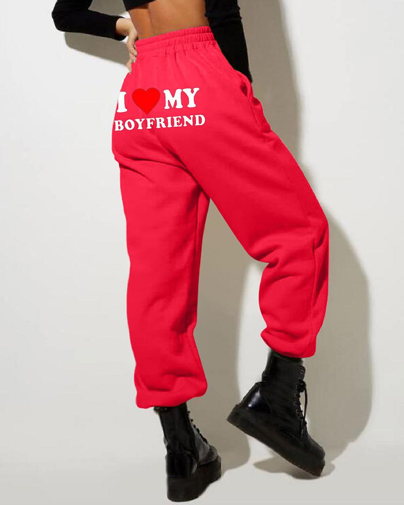 I Heart MY BOYFRIEND Track Pants