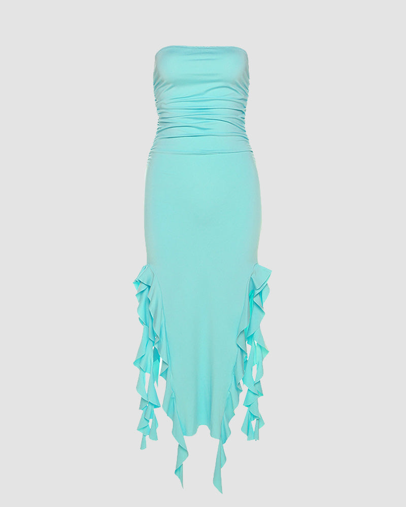 Linnea Tube Double Slit Dress