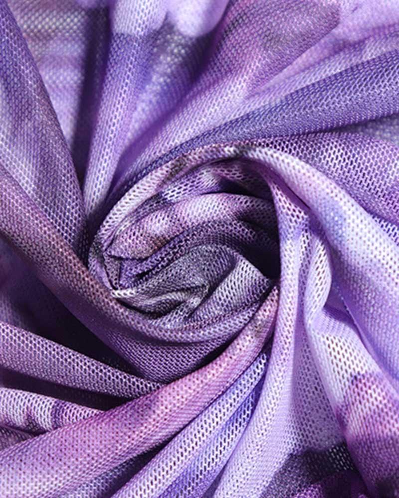 Ruffles Ripple Water Ripple Print Ruffles Mini Skrit Coords – Baly Shop