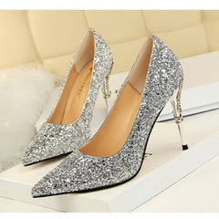 Sequins High Heels Bridal Wedding Prom Homecoming Shoes