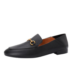 Flat Comfort Leather Handmade Loafers for Women