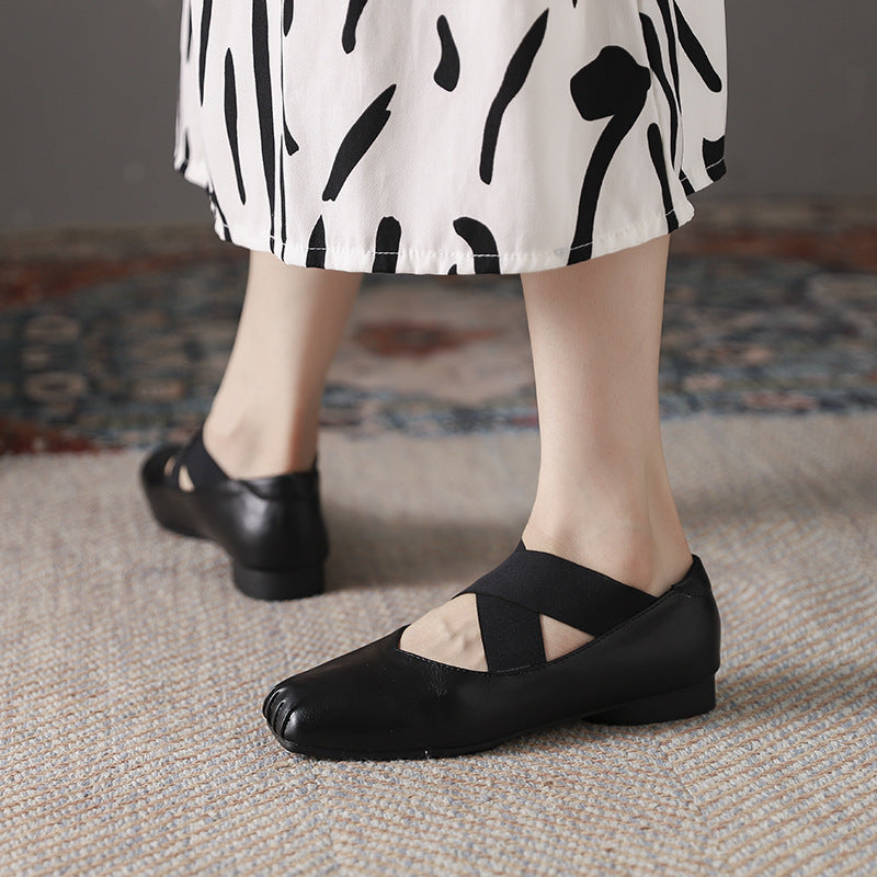 Ballet Shoes Comfortable Mary Jane Shoes Square Head