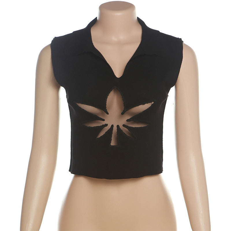 Nova Leaf Cutout Top