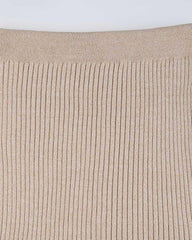 Side Slit Knitted Skirt