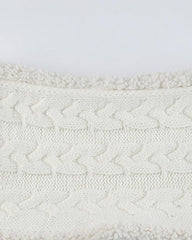 Fried Dough Twists Wool Mini Skirt