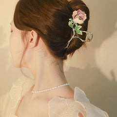 Mental Rose Hair Clip Hair Claw Barrette Clamp Jaw for Women
