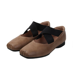 Ballet Shoes Comfortable Mary Jane Shoes Square Head