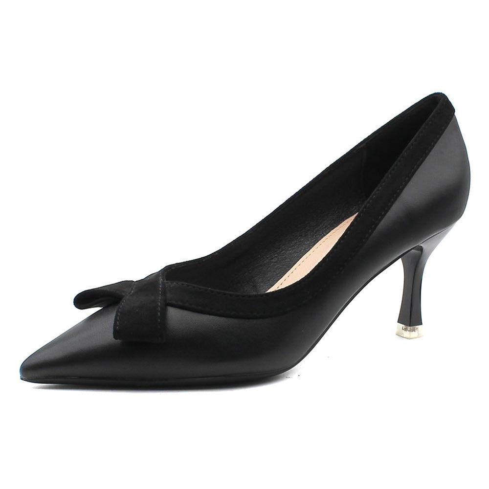 Elegant Pump Pointy Toe Kitten Mid Heels