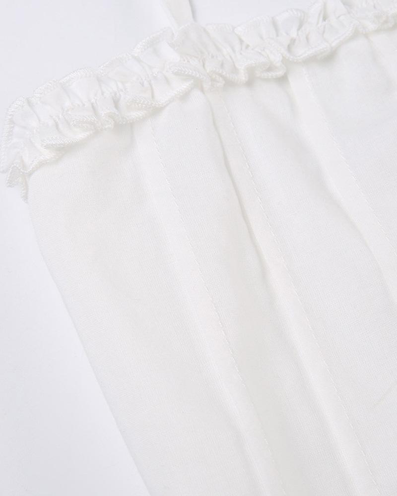 Split Design Corset Top