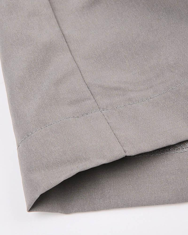 Jagged Ruffle Maxi Cargo Skirt