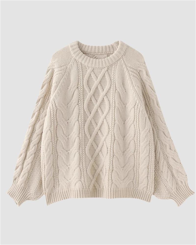Twist Pullover Oversized Sweater
