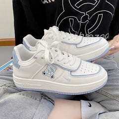 Cute Bear Sneakers Comfortable Walking Shoes