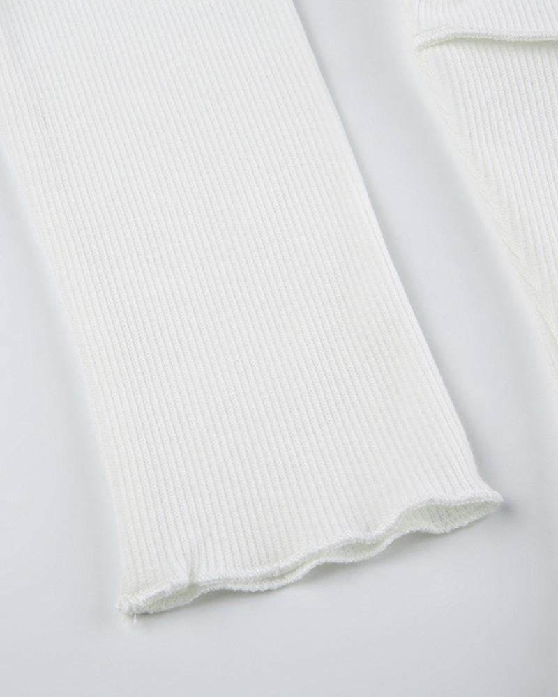 Dividing Line Ribbed Top