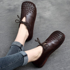 Handmade Leather Shoes for Soft Sole Shoes Flat