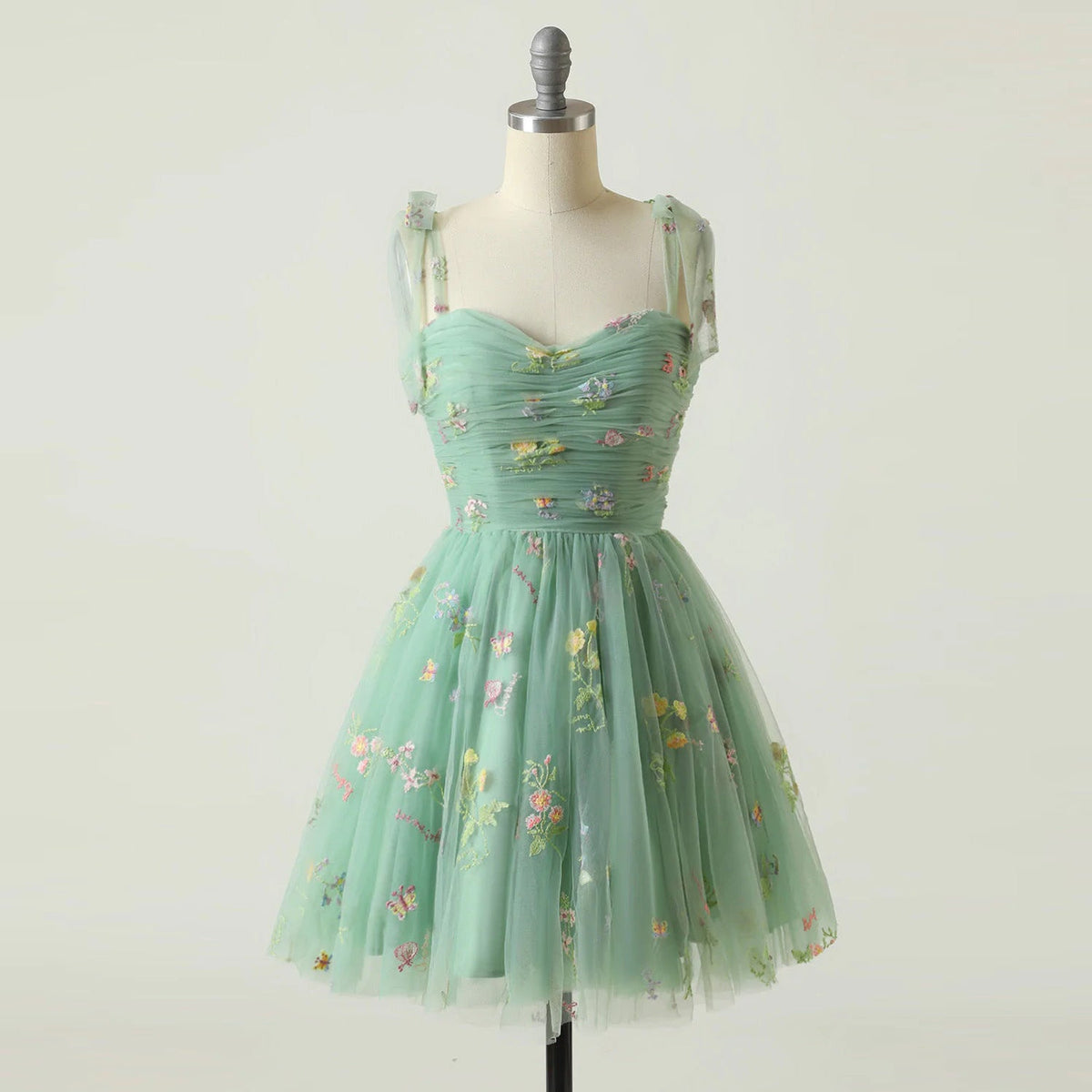 Kurze Homecoming-Kleider Süßes Ballkleid mit Spaghettiträgern 