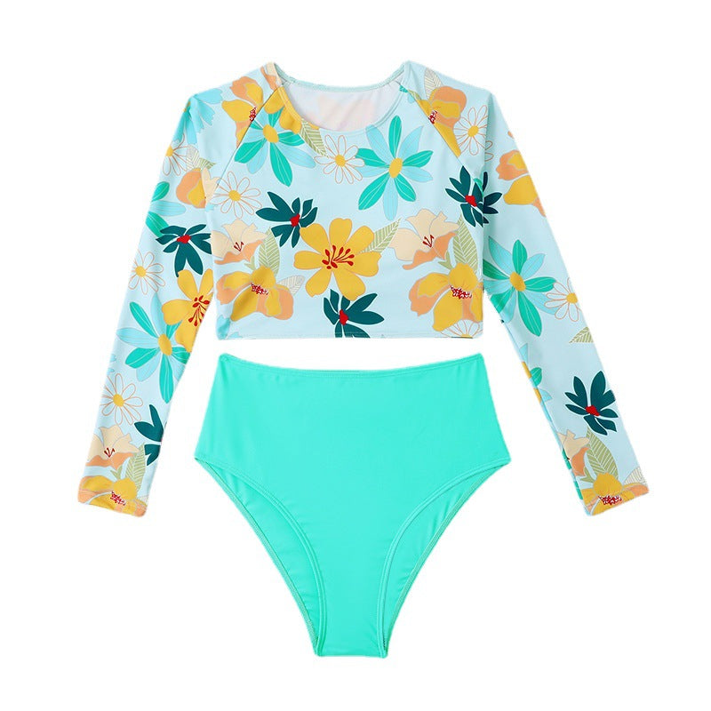 Round Neck Long Sleeve Surfing Sets