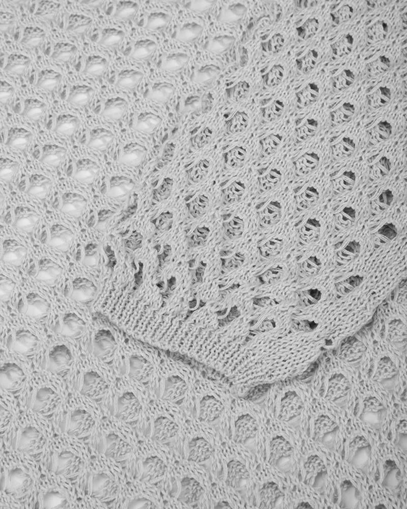 See Through My Body Crochet Oversized Sweater
