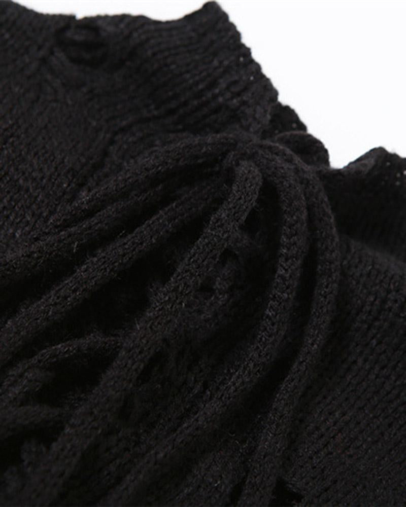 Party Cut Out Knitted Maxi Dress