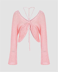 Misty Exalt Sequin Knit Butterfly Cardigan