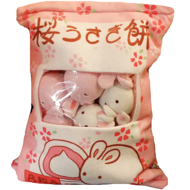 Kawaii Bunny Bag Plushies Pillow