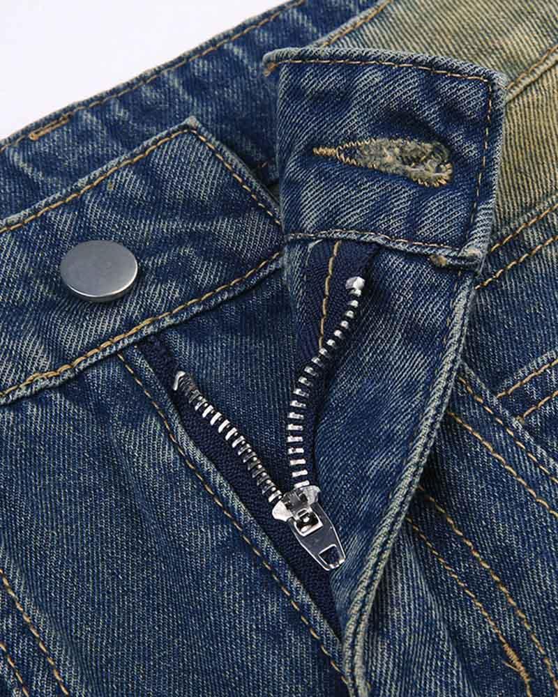 Savage Maxi Flare Denim Skirt