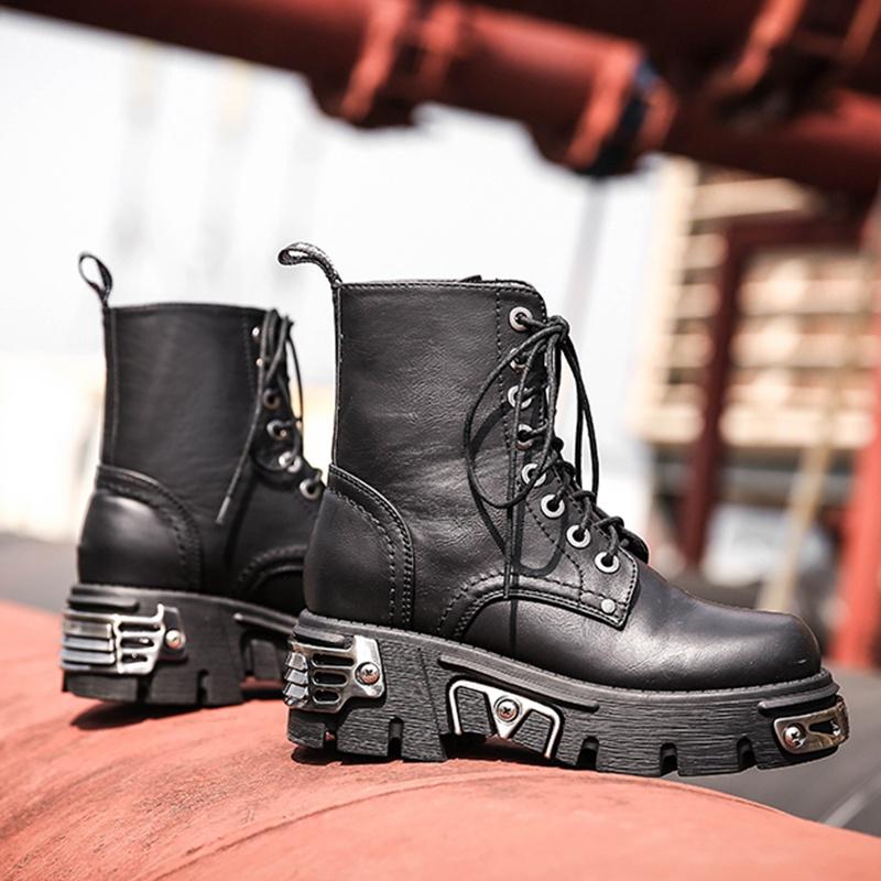 Gothic High Top Motorcycle Boots