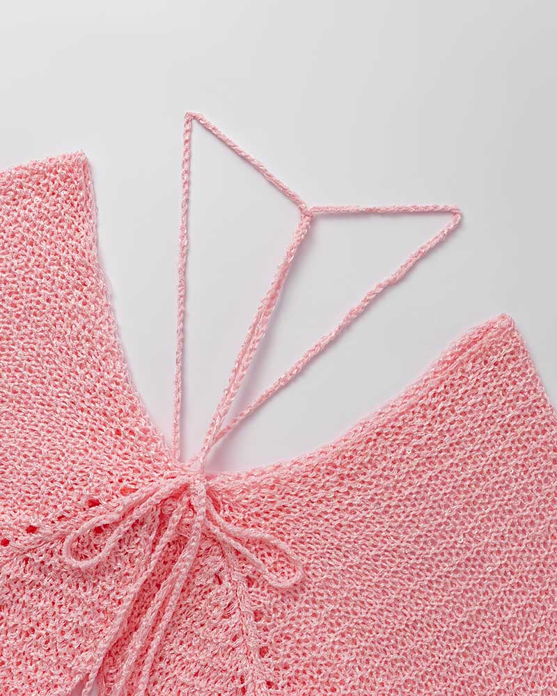 Misty Exalt Sequin Knit Butterfly Cardigan
