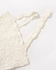 White Wilds Knitted Cropped Top