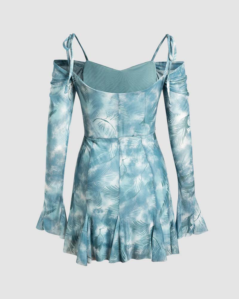 Organigram Cami Ruched Dress with Gloves