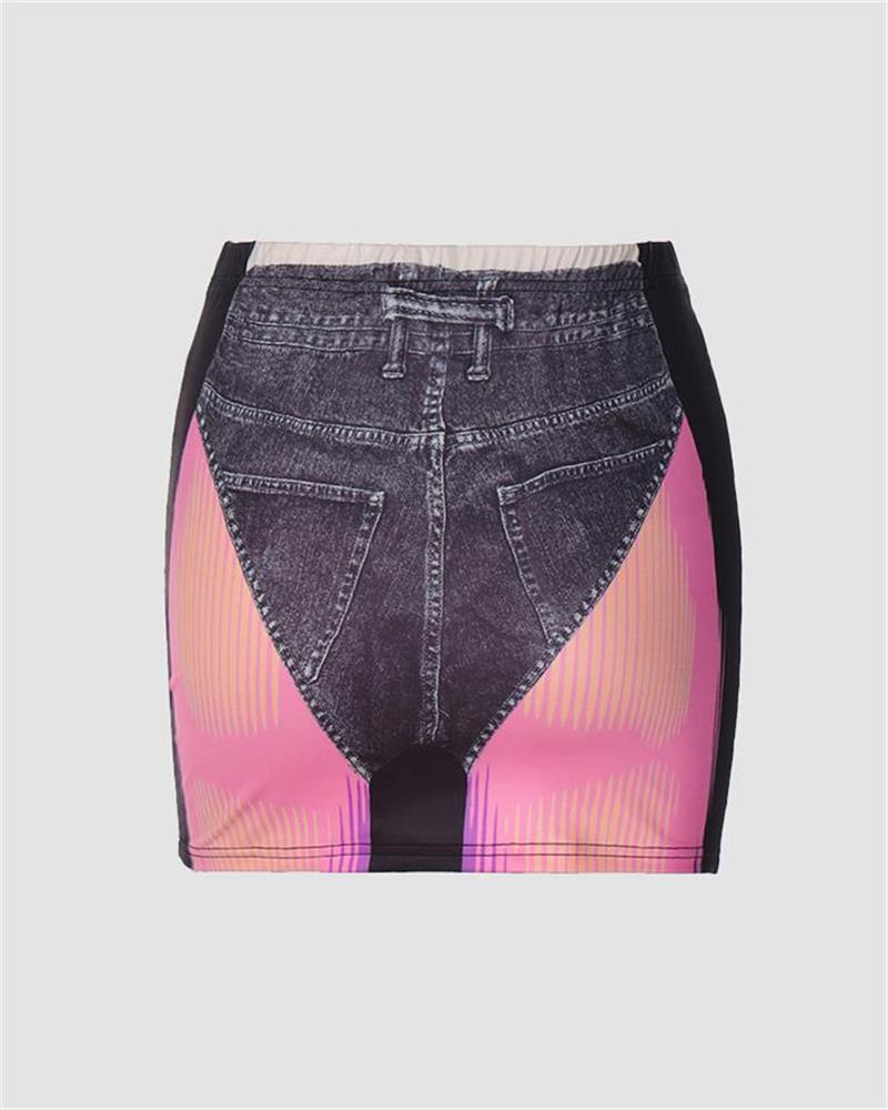 Calypise Denim Skirt