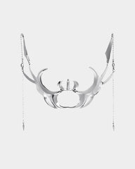 Futuristic Metallic Face Mask