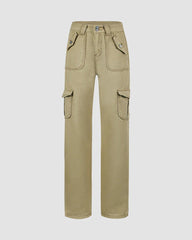 Low Waist Side Pocket Cargo Pants