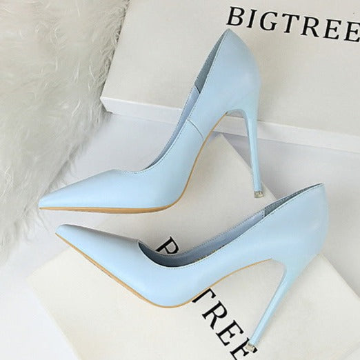 Pointed Toe Stiletto Heel Women's Wedding Shoes - 4.13inch