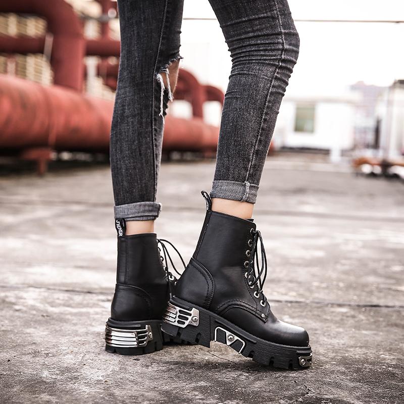 Gothic High Top Motorcycle Boots