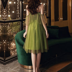 Green Tulle Prom Dress Green Homecoming Dress