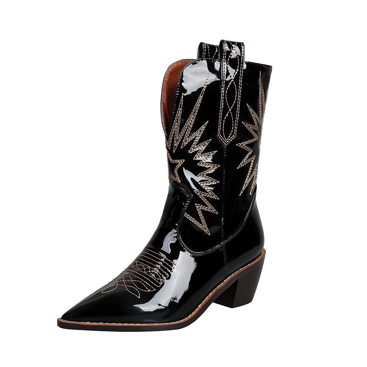 Women's Western Cowboy Embroidered Short Boots