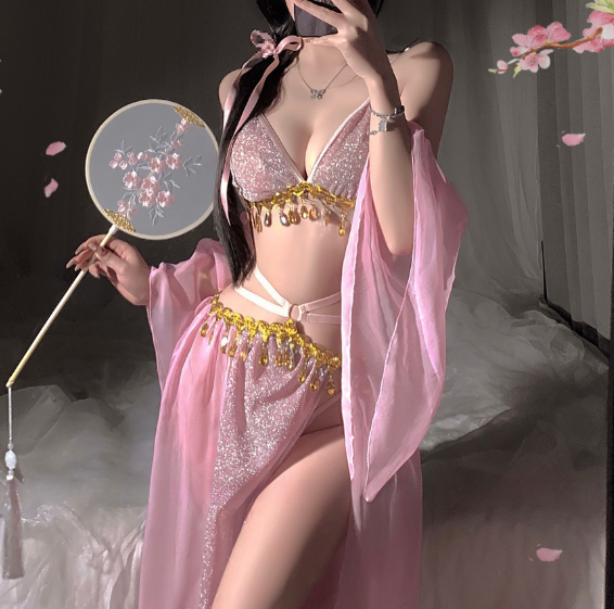 Sexy Belly Dancer Translucent Costume