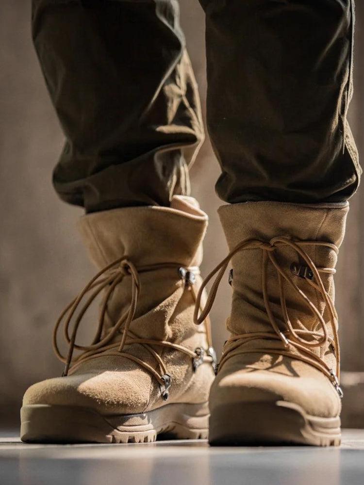 Army Style Lace Up Hiking Boots