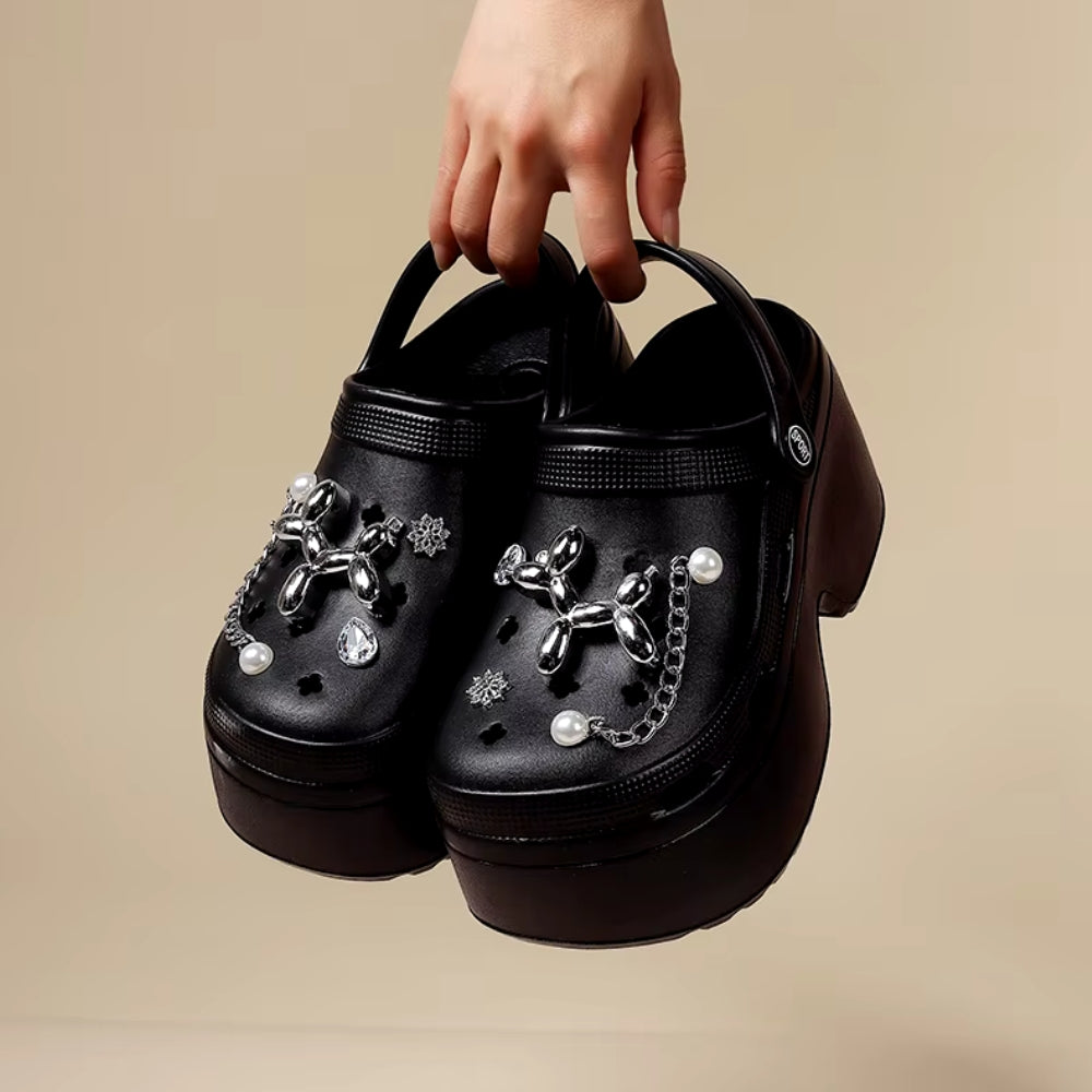 Balloon Dog Platform Clog Sandals