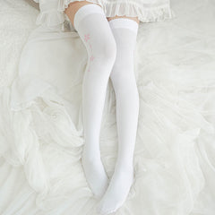 Cute Japanese Cat Claw Cherry Pantyhose Socks