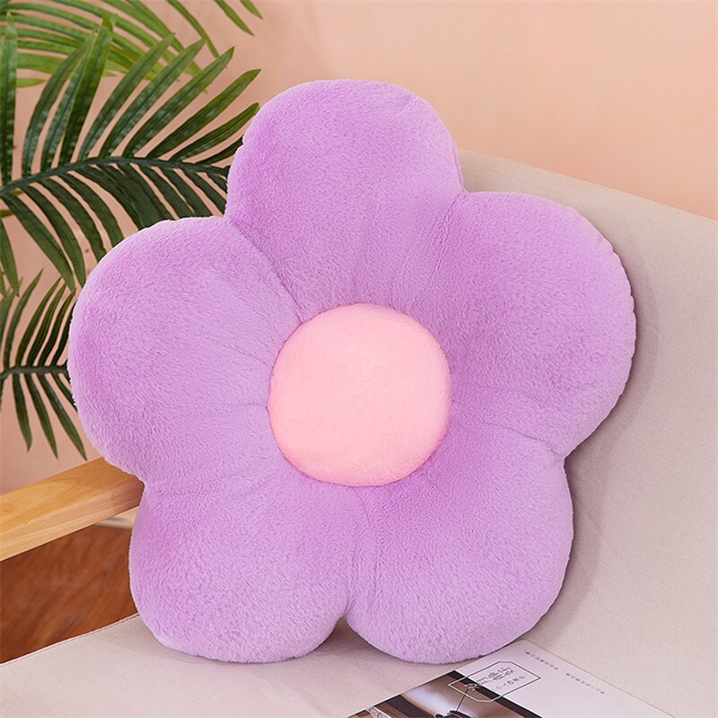 Cute Flower Shape Plush Seating Chair Cushion