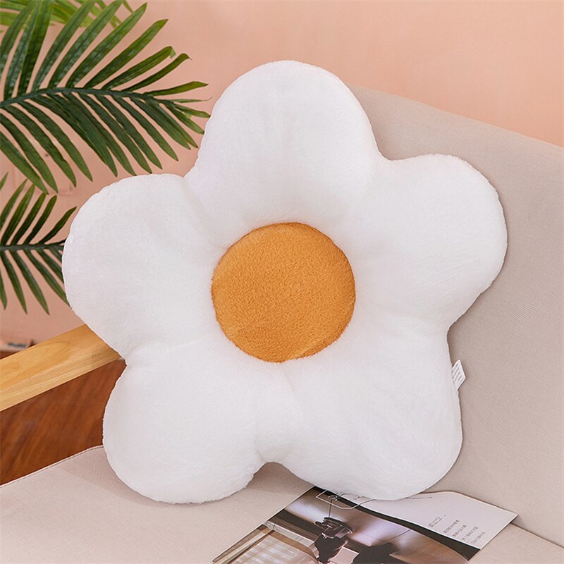 Cute Flower Shape Plush Seating Chair Cushion