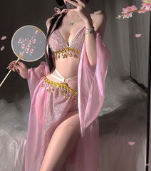 Sexy Belly Dancer Translucent Costume