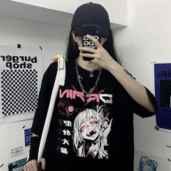 Dark T-shirt Anime Kawaii Japan