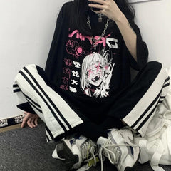 Dark T-shirt Anime Kawaii Japan