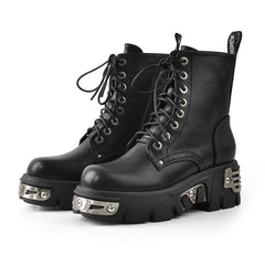 Gothic High Top Motorcycle Boots