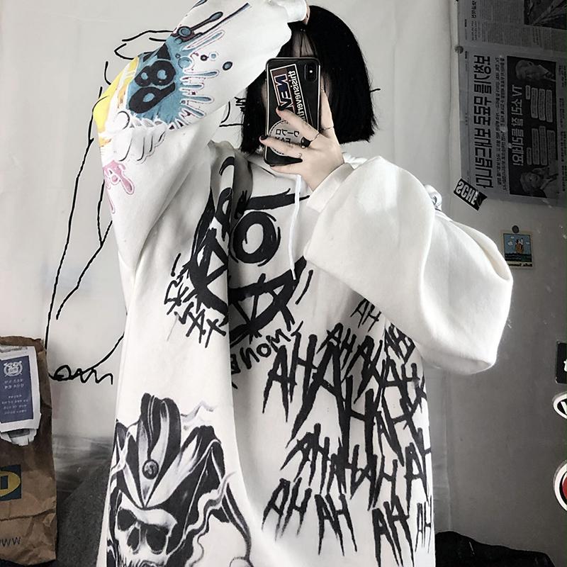 Oversize Graffiti Hoodie